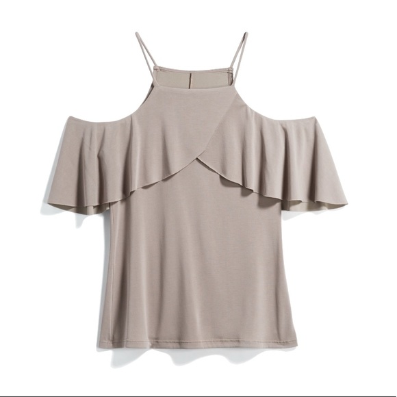 Tops - Brynlee Cold shoulder knit top